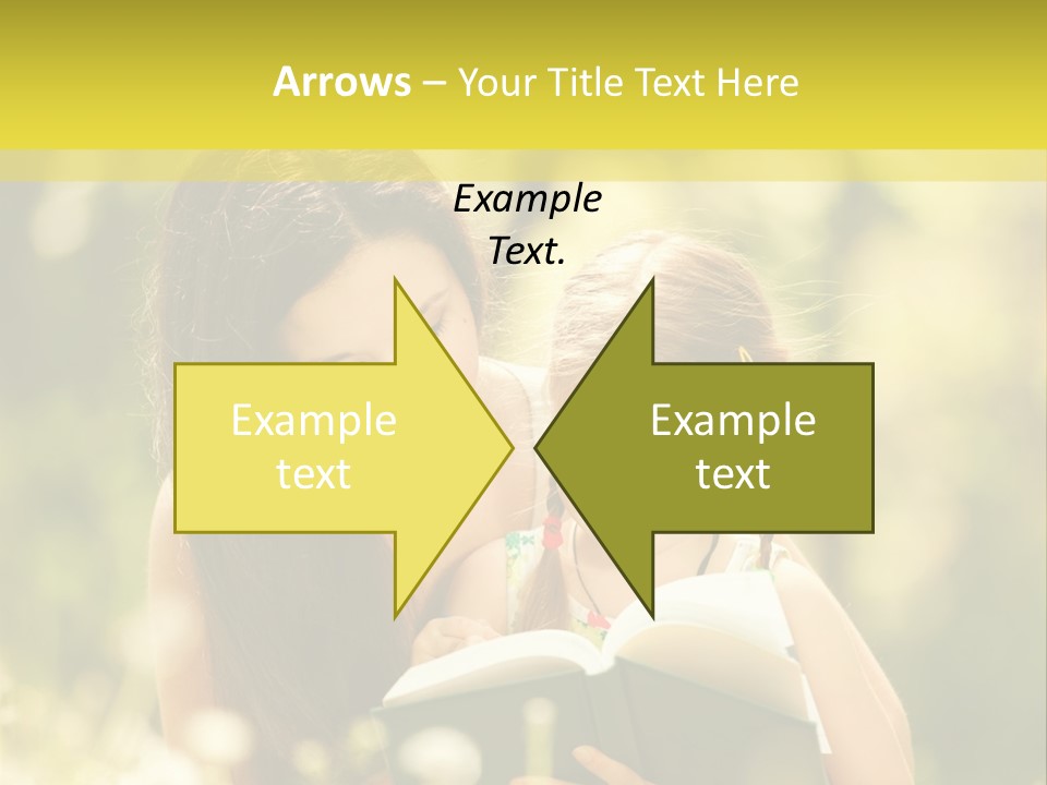 A Woman Reading A Book To A Little Girl PowerPoint Template