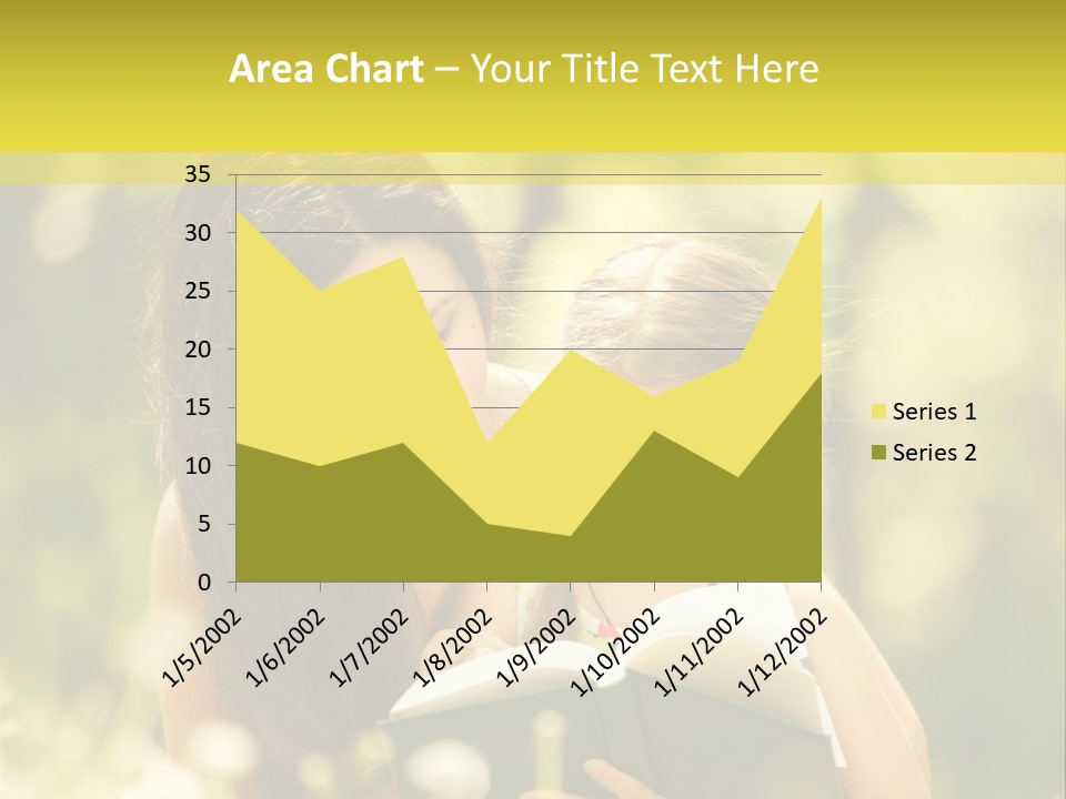 A Woman Reading A Book To A Little Girl PowerPoint Template