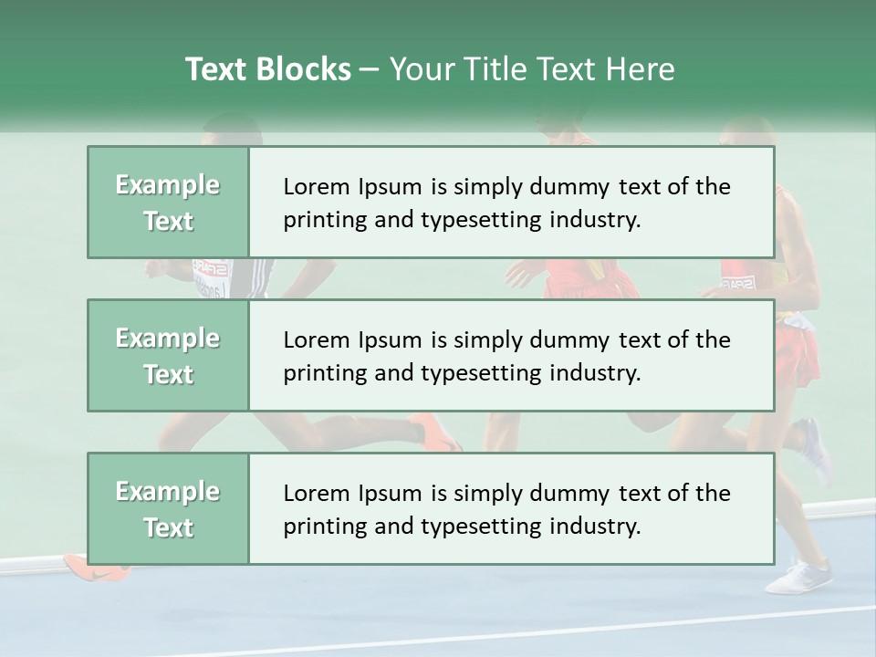 A Group Of Men Running On A Tennis Court PowerPoint Template