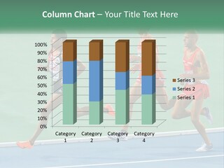 A Group Of Men Running On A Tennis Court PowerPoint Template