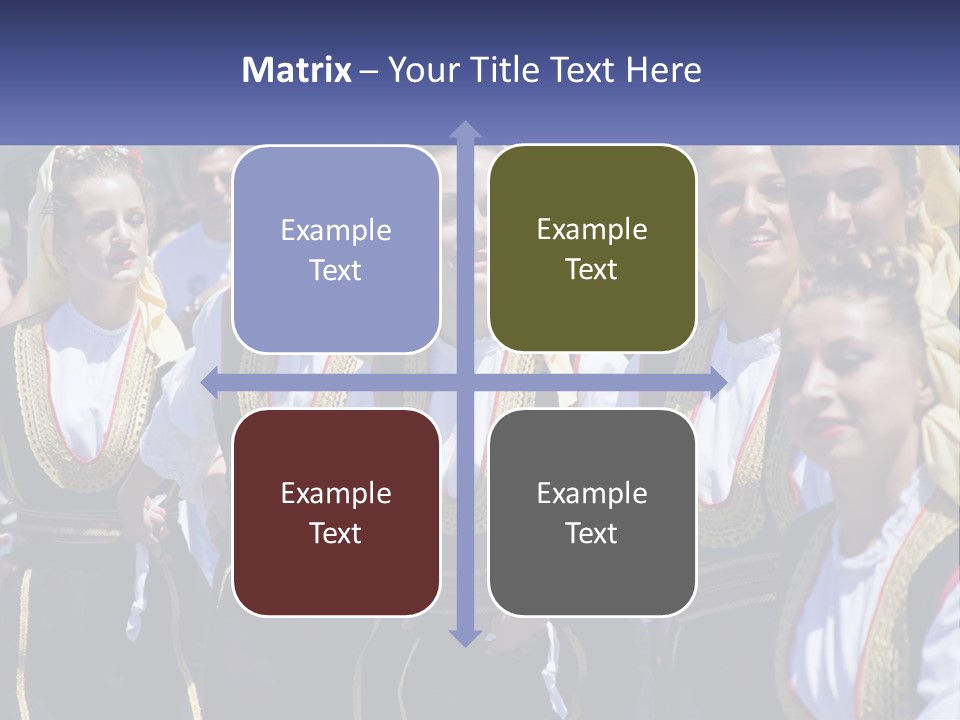 A Group Of Young Women Standing Next To Each Other PowerPoint Template