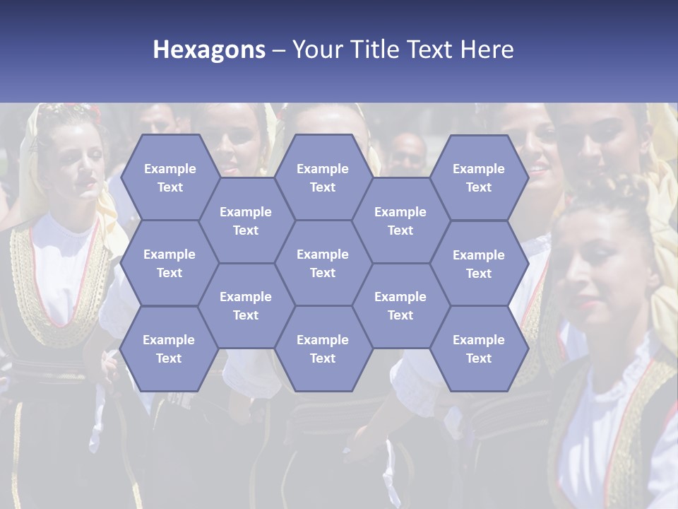 A Group Of Young Women Standing Next To Each Other PowerPoint Template