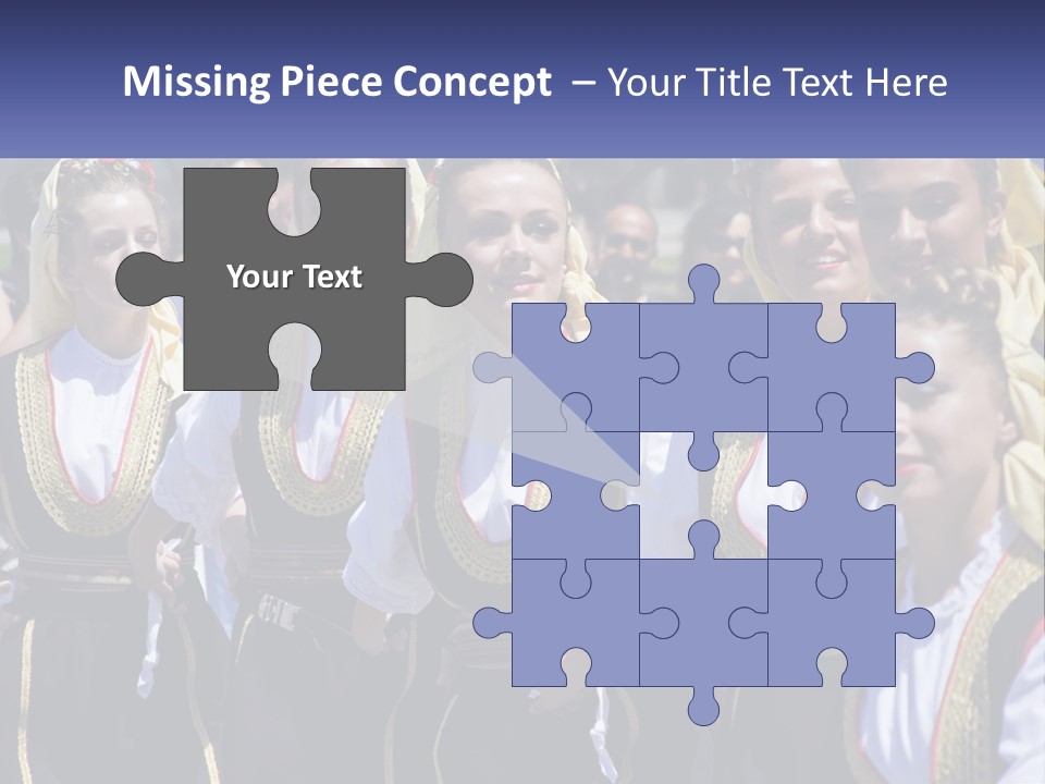 A Group Of Young Women Standing Next To Each Other PowerPoint Template