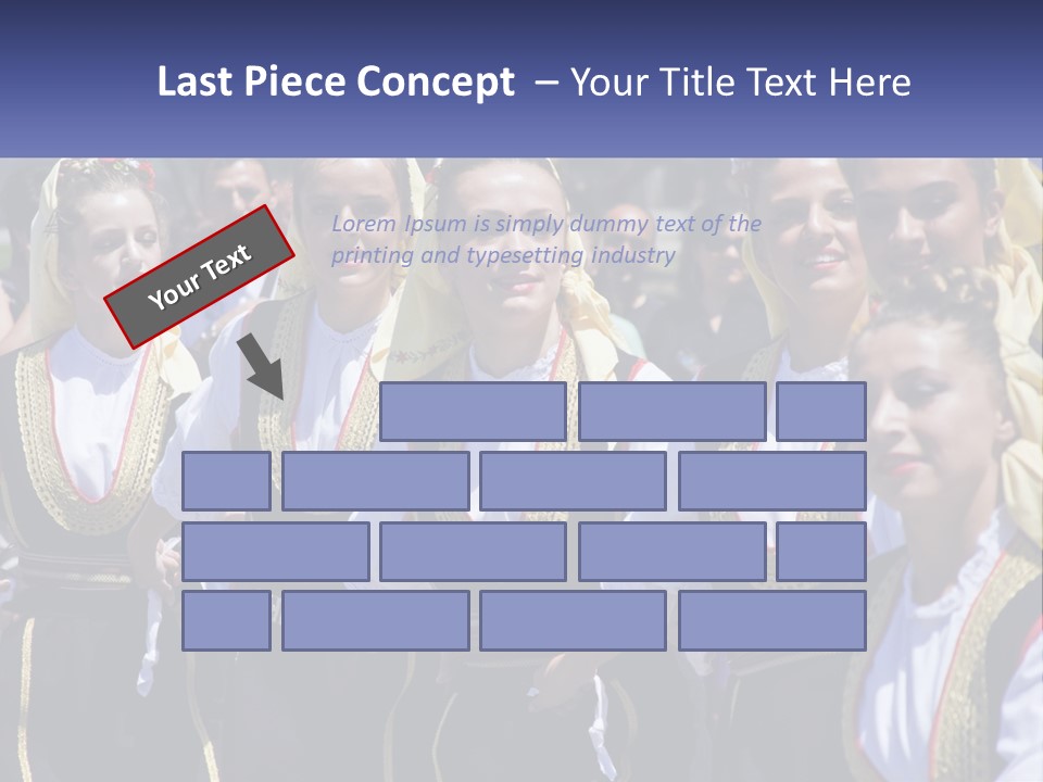 A Group Of Young Women Standing Next To Each Other PowerPoint Template