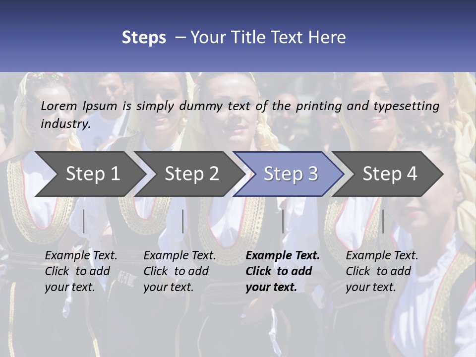 A Group Of Young Women Standing Next To Each Other PowerPoint Template