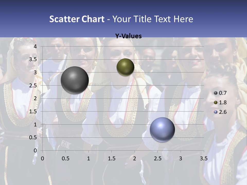 A Group Of Young Women Standing Next To Each Other PowerPoint Template