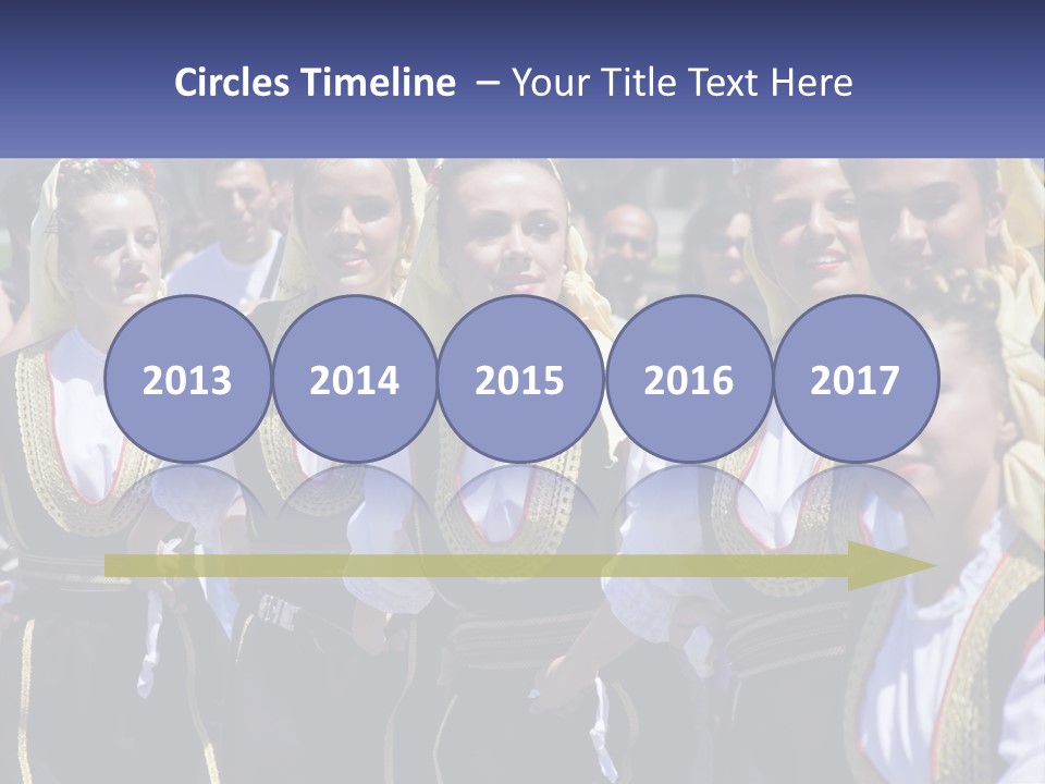 A Group Of Young Women Standing Next To Each Other PowerPoint Template