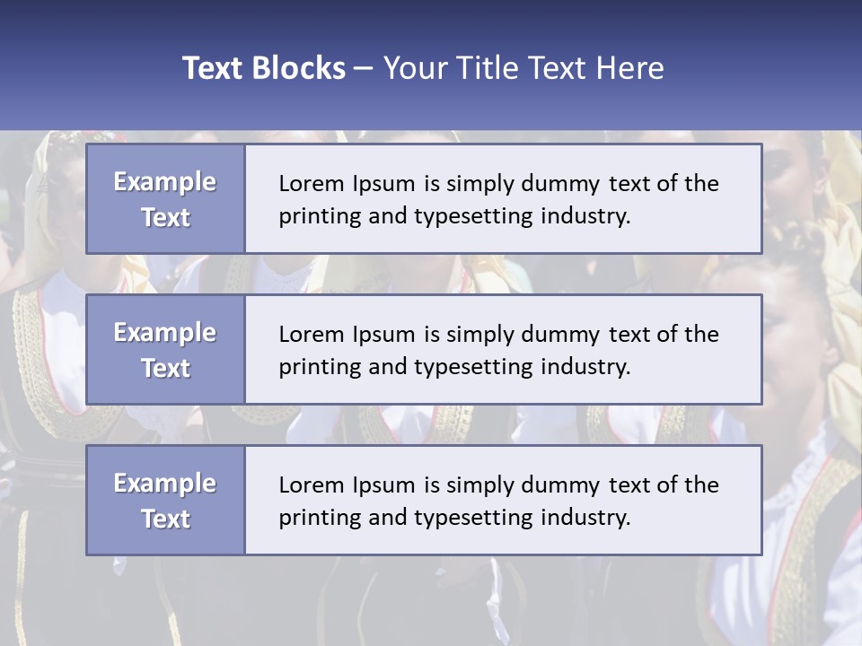 A Group Of Young Women Standing Next To Each Other PowerPoint Template