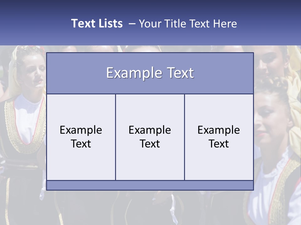 A Group Of Young Women Standing Next To Each Other PowerPoint Template