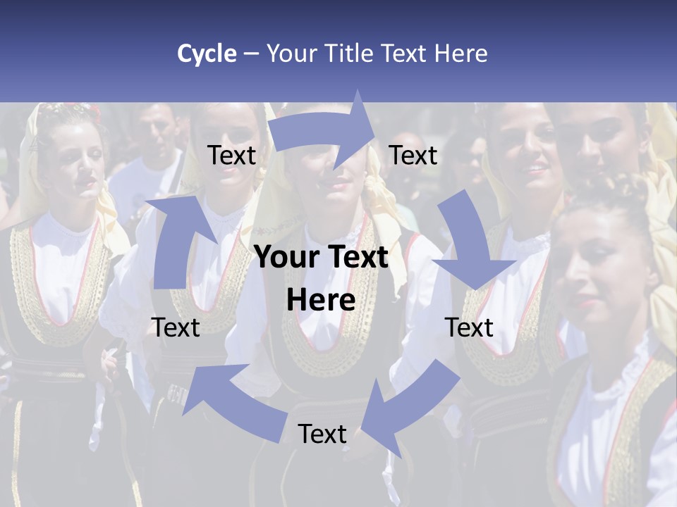 A Group Of Young Women Standing Next To Each Other PowerPoint Template