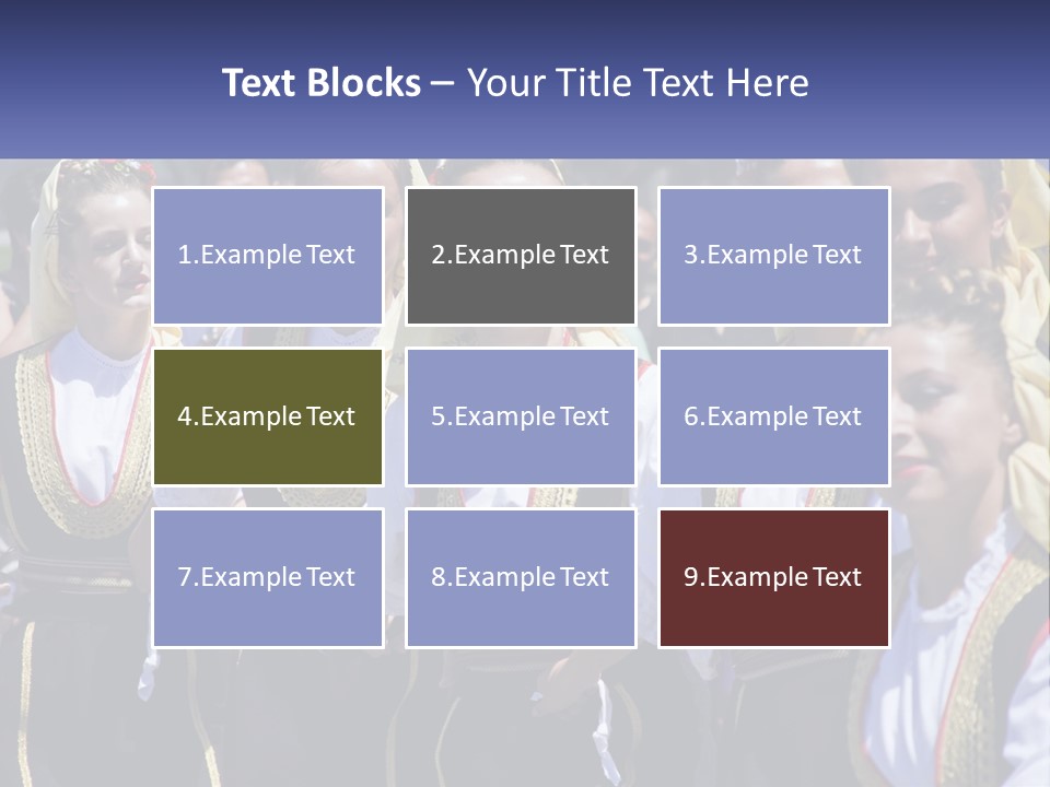 A Group Of Young Women Standing Next To Each Other PowerPoint Template