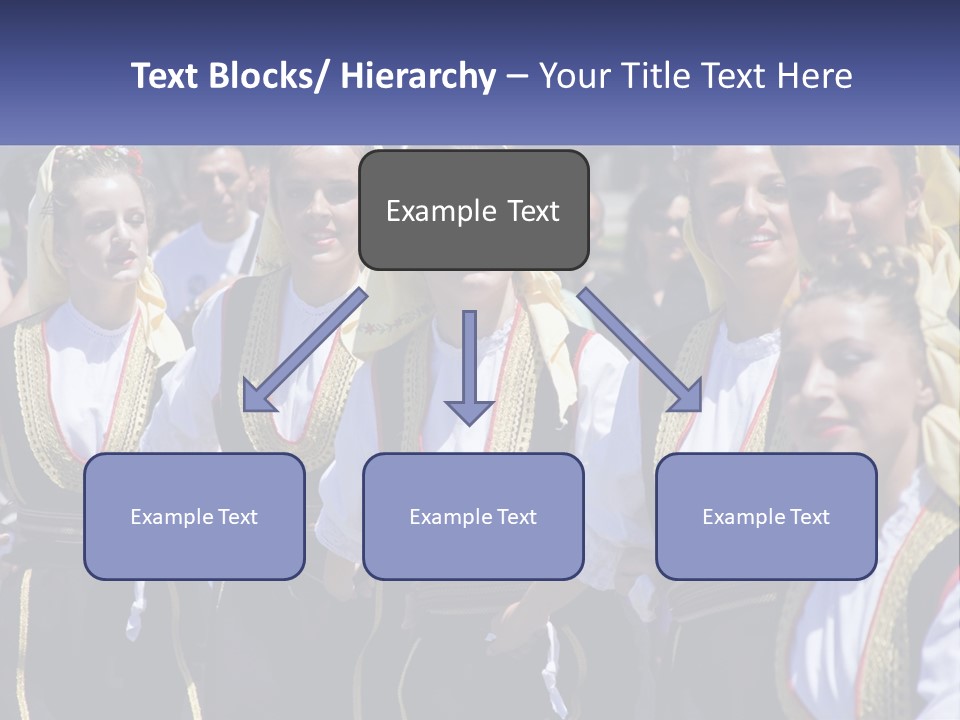 A Group Of Young Women Standing Next To Each Other PowerPoint Template