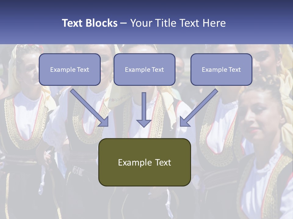 A Group Of Young Women Standing Next To Each Other PowerPoint Template