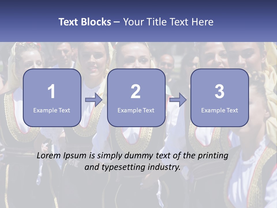 A Group Of Young Women Standing Next To Each Other PowerPoint Template