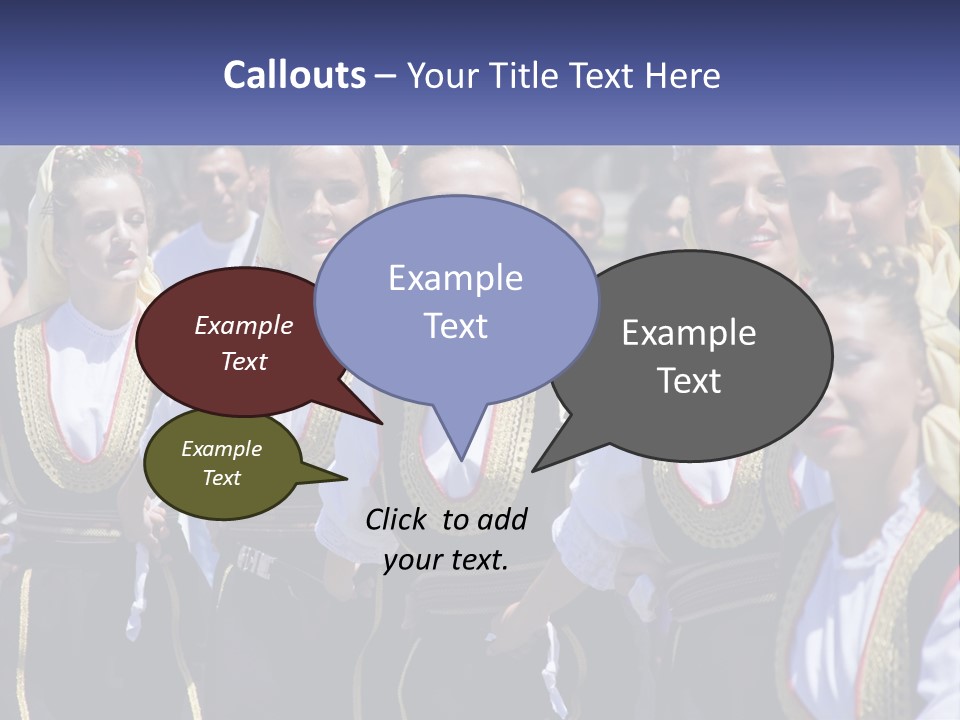 A Group Of Young Women Standing Next To Each Other PowerPoint Template
