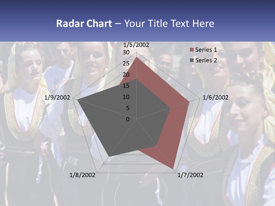 A Group Of Young Women Standing Next To Each Other PowerPoint Template