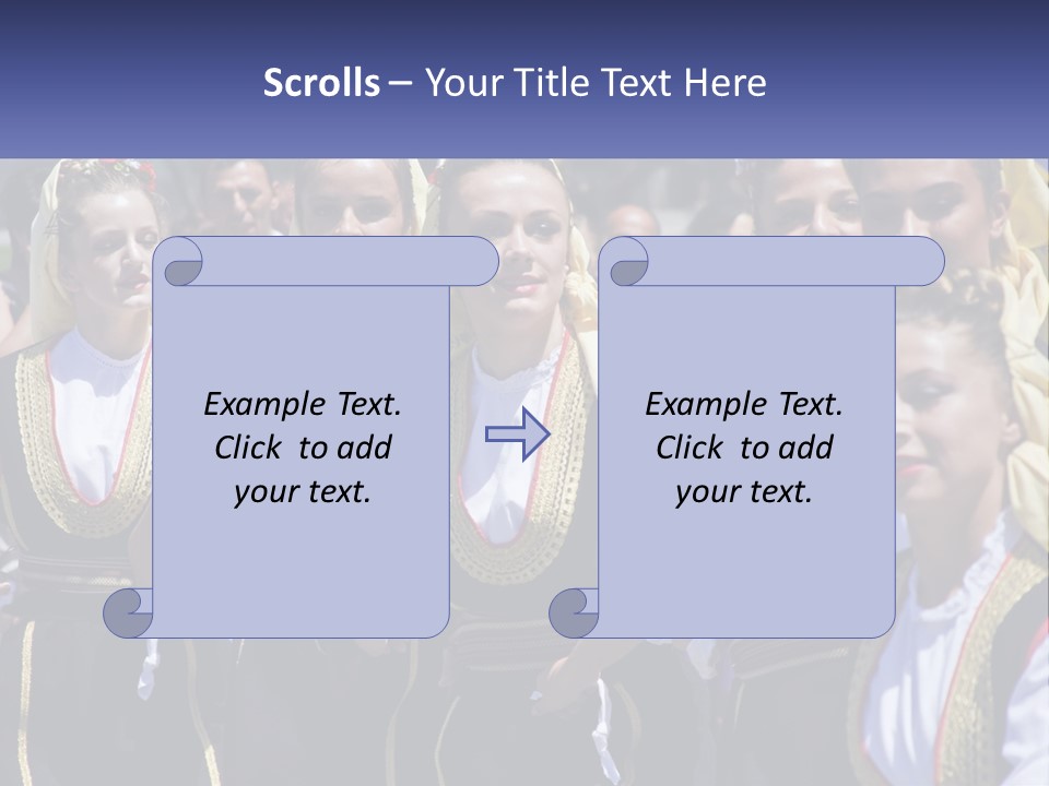 A Group Of Young Women Standing Next To Each Other PowerPoint Template