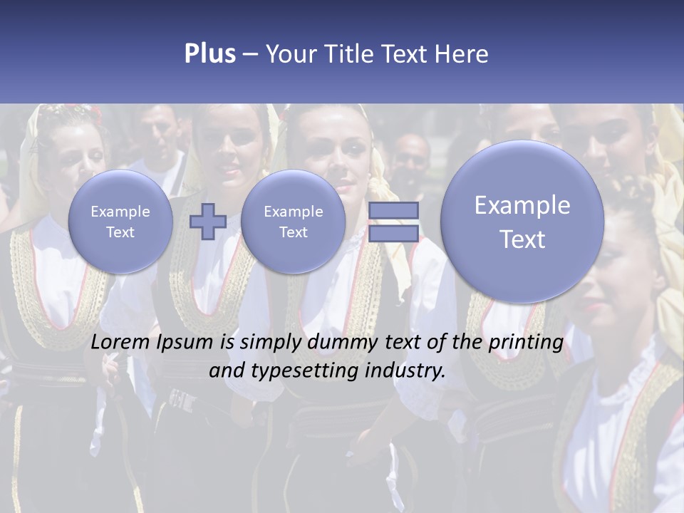 A Group Of Young Women Standing Next To Each Other PowerPoint Template
