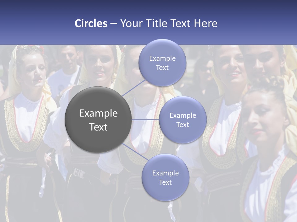 A Group Of Young Women Standing Next To Each Other PowerPoint Template