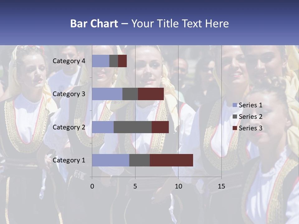 A Group Of Young Women Standing Next To Each Other PowerPoint Template