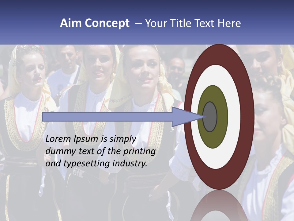 A Group Of Young Women Standing Next To Each Other PowerPoint Template