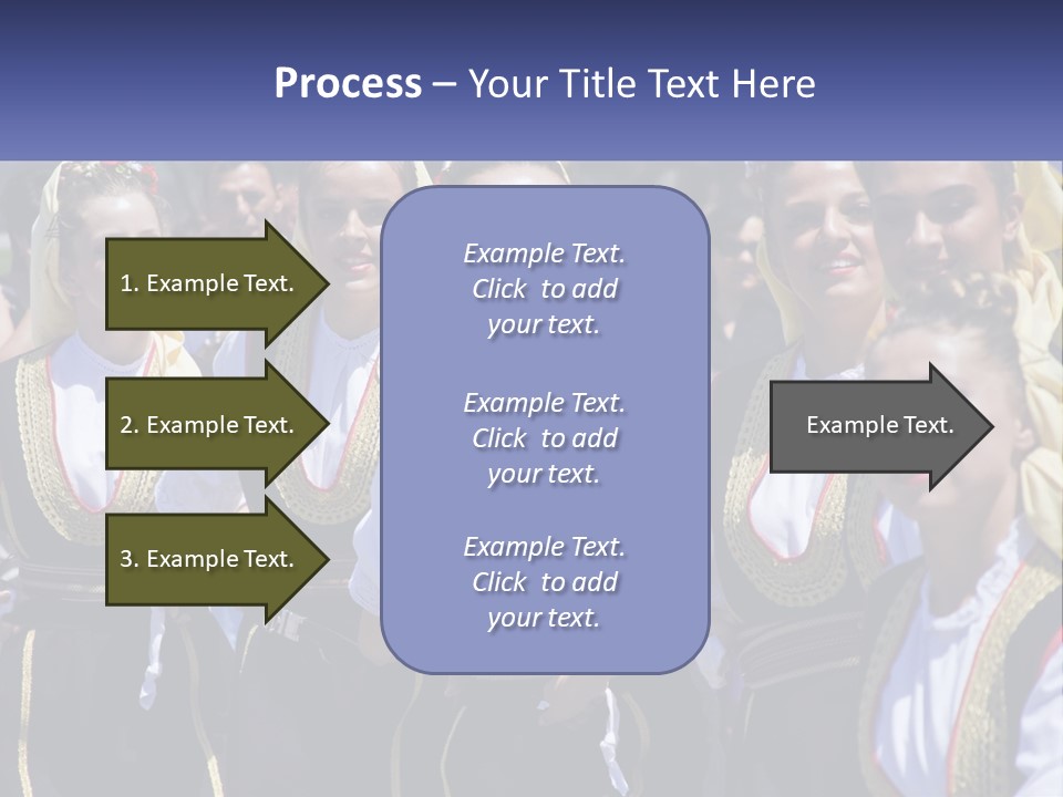 A Group Of Young Women Standing Next To Each Other PowerPoint Template