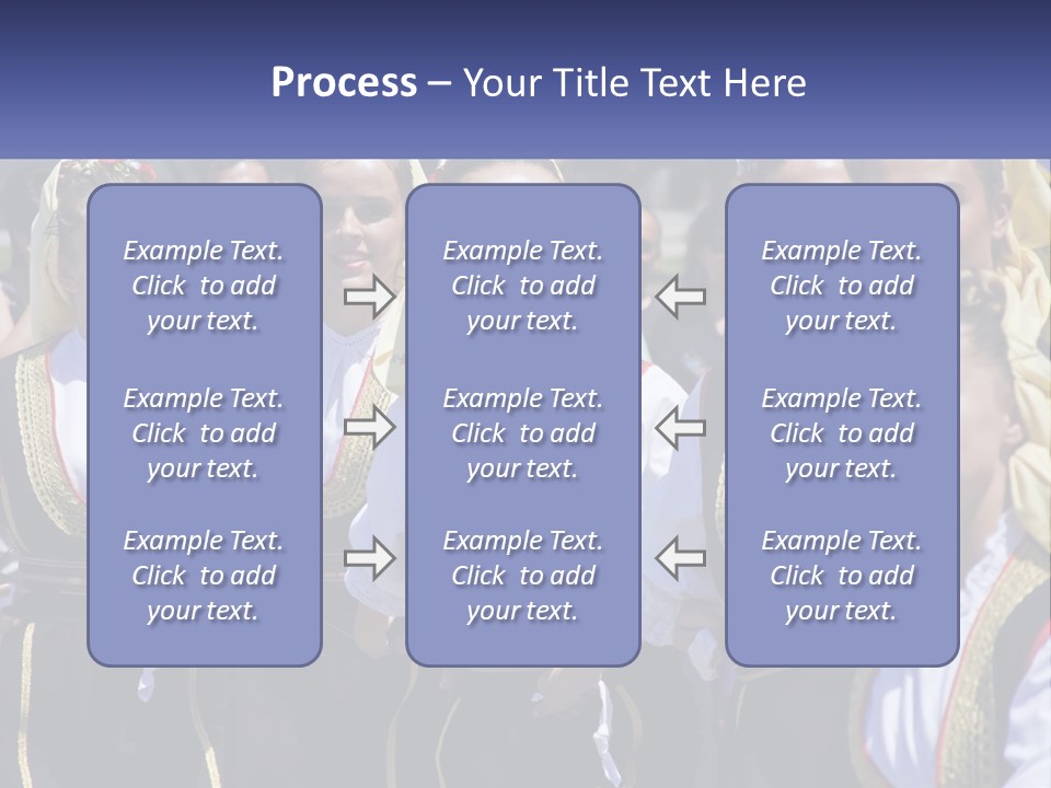 A Group Of Young Women Standing Next To Each Other PowerPoint Template