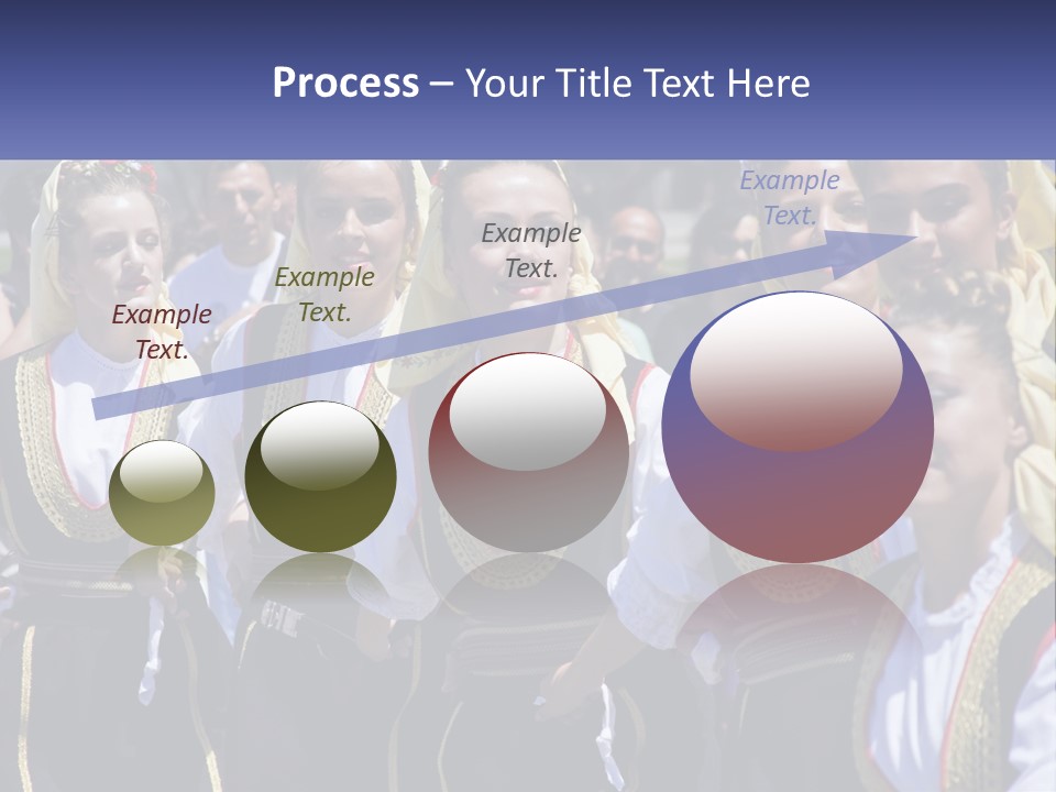 A Group Of Young Women Standing Next To Each Other PowerPoint Template