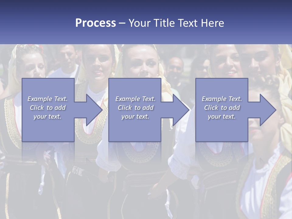 A Group Of Young Women Standing Next To Each Other PowerPoint Template