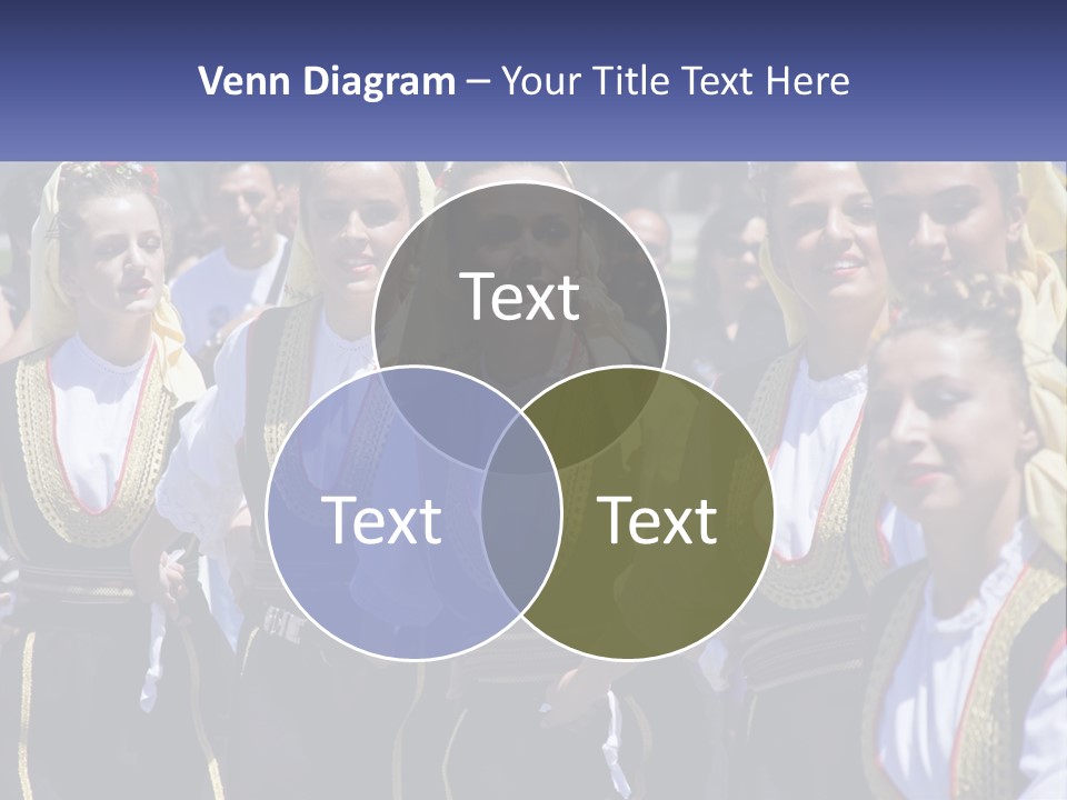 A Group Of Young Women Standing Next To Each Other PowerPoint Template