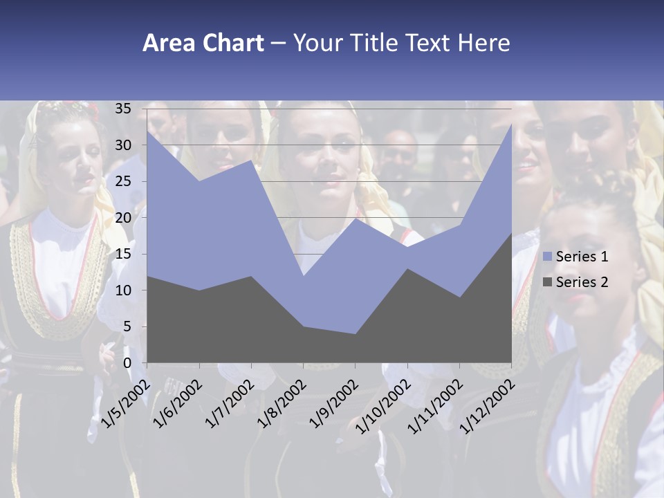 A Group Of Young Women Standing Next To Each Other PowerPoint Template