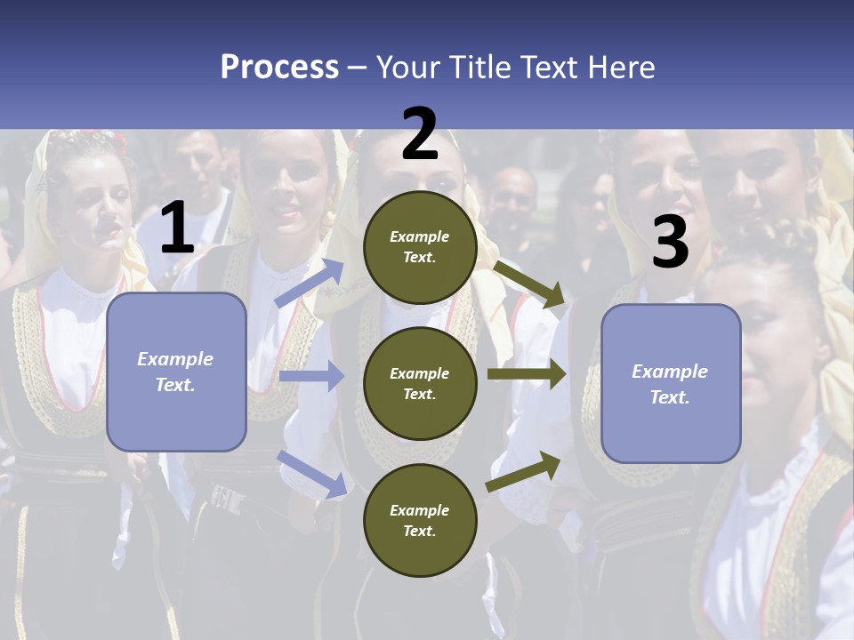 A Group Of Young Women Standing Next To Each Other PowerPoint Template