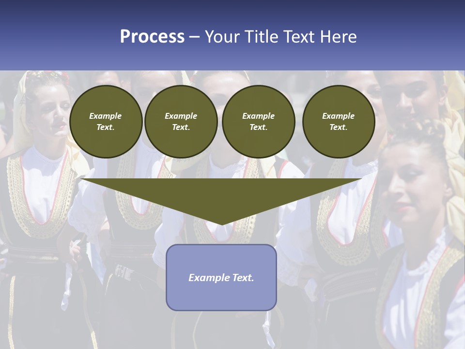 A Group Of Young Women Standing Next To Each Other PowerPoint Template