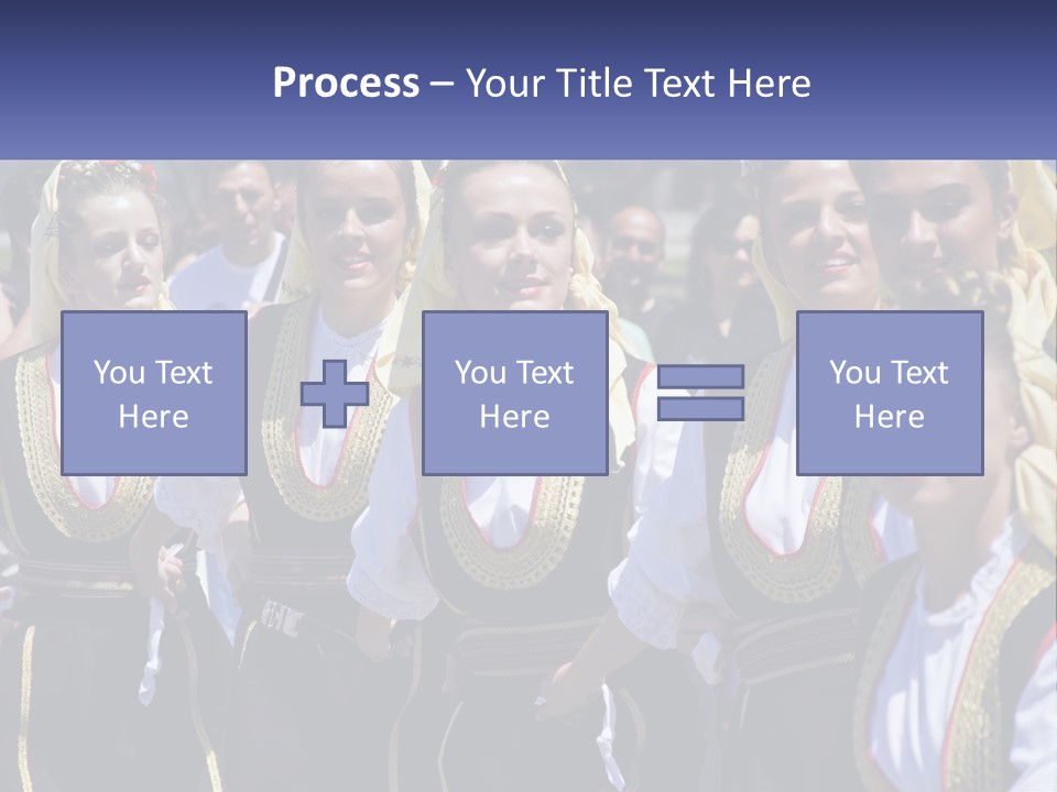 A Group Of Young Women Standing Next To Each Other PowerPoint Template