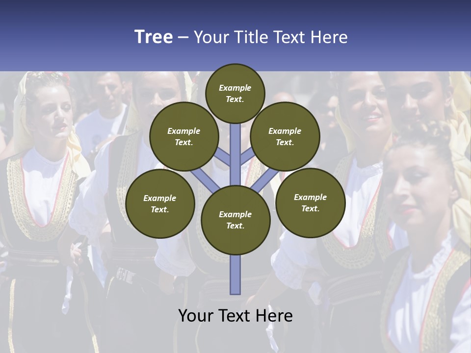 A Group Of Young Women Standing Next To Each Other PowerPoint Template