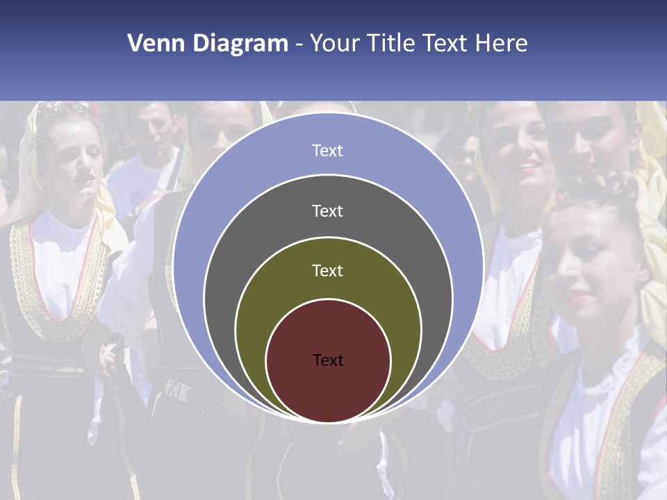 A Group Of Young Women Standing Next To Each Other PowerPoint Template