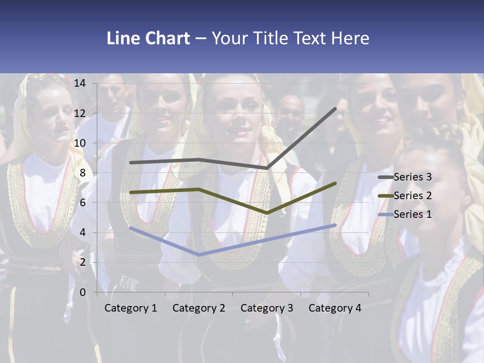 A Group Of Young Women Standing Next To Each Other PowerPoint Template