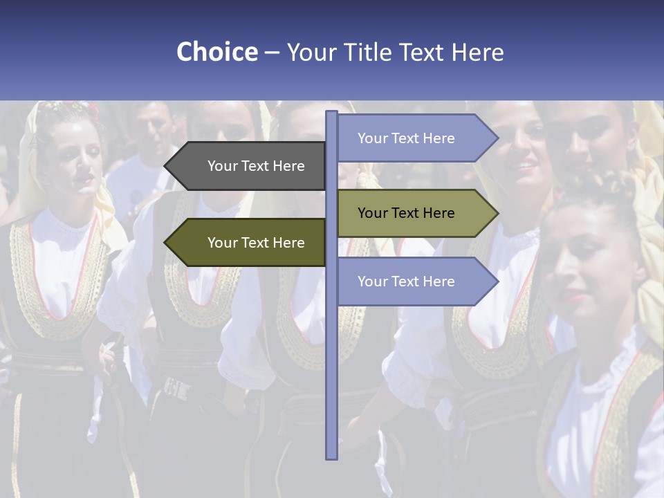 A Group Of Young Women Standing Next To Each Other PowerPoint Template