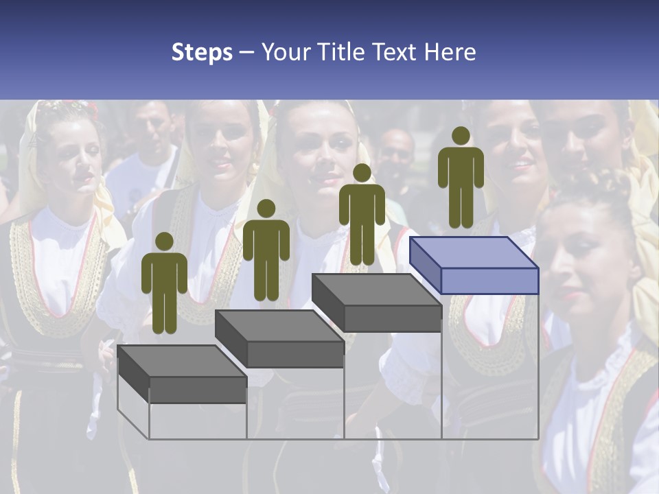 A Group Of Young Women Standing Next To Each Other PowerPoint Template