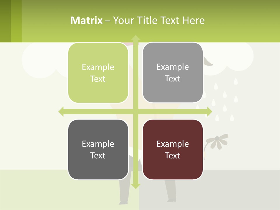 A Man In A Suit Holding A Flower In His Hand PowerPoint Template