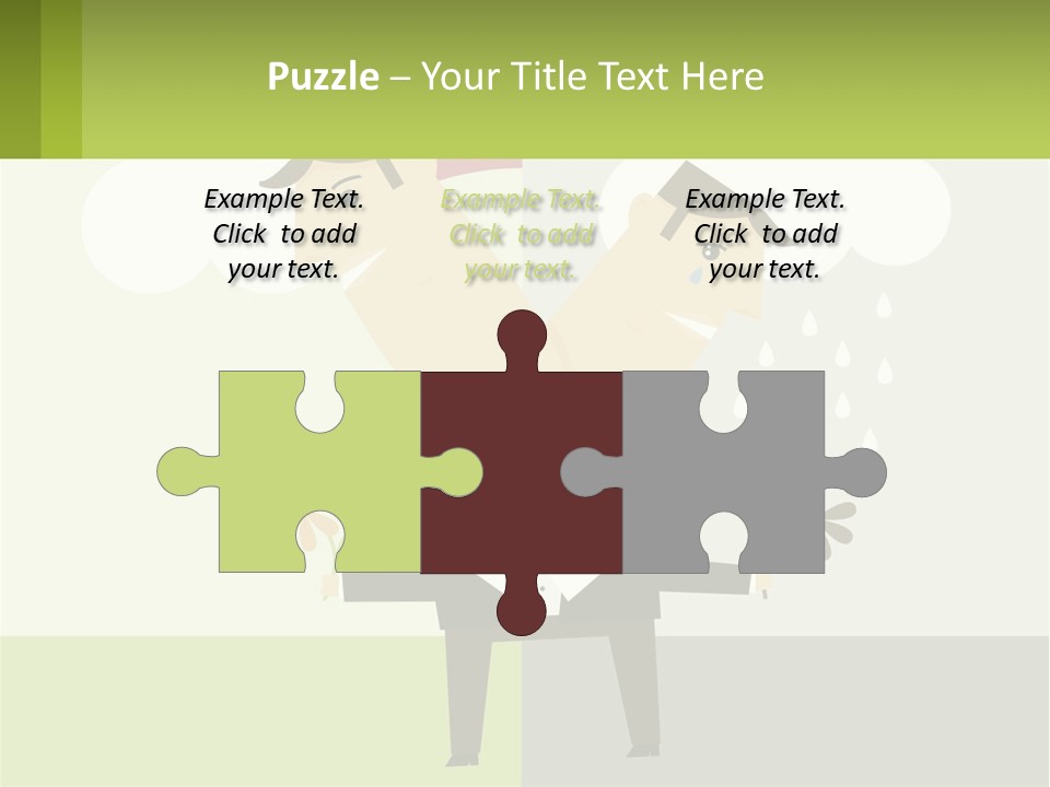 A Man In A Suit Holding A Flower In His Hand PowerPoint Template