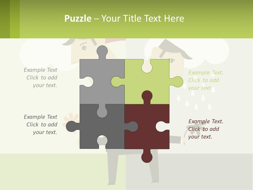 A Man In A Suit Holding A Flower In His Hand PowerPoint Template