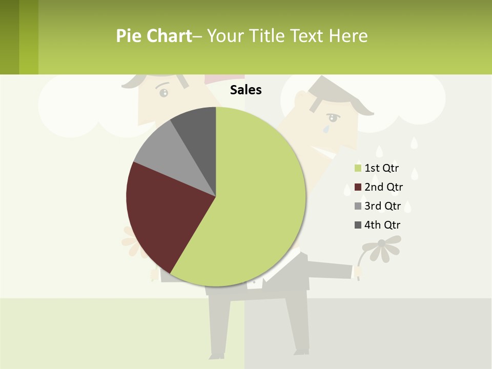 A Man In A Suit Holding A Flower In His Hand PowerPoint Template