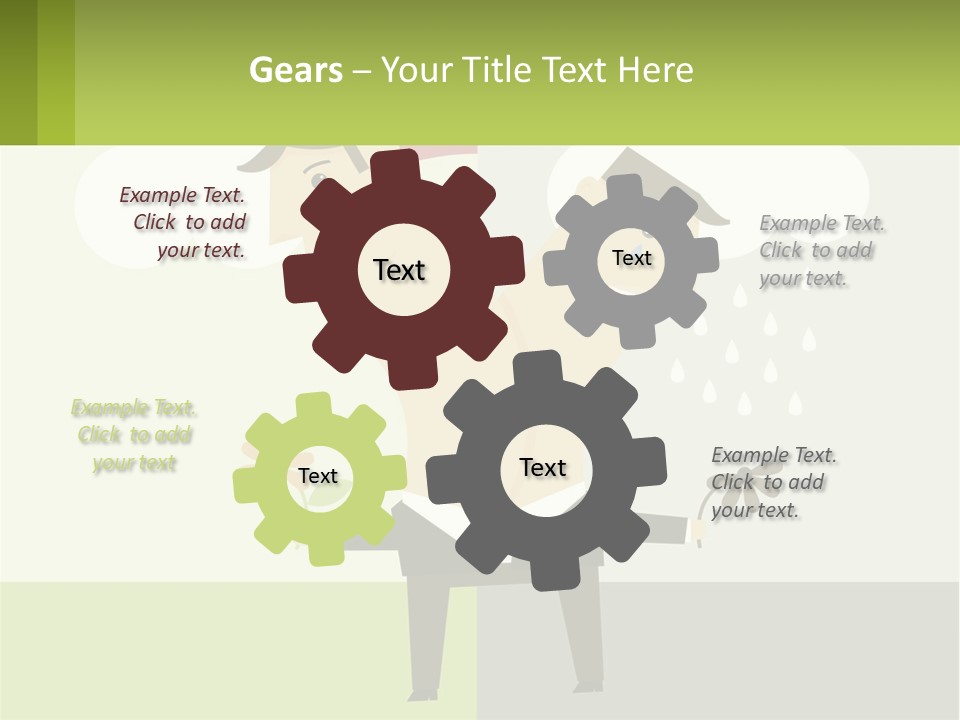 A Man In A Suit Holding A Flower In His Hand PowerPoint Template