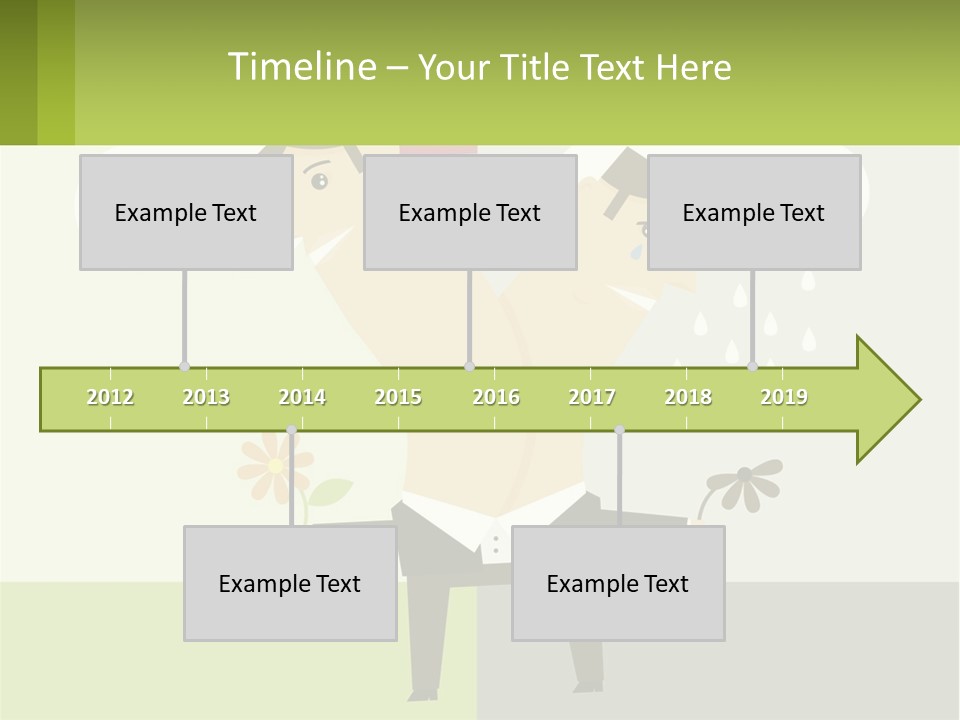 A Man In A Suit Holding A Flower In His Hand PowerPoint Template