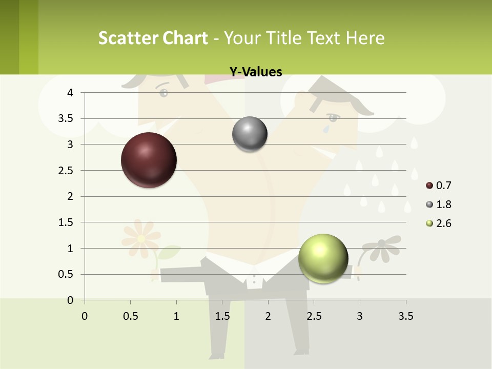 A Man In A Suit Holding A Flower In His Hand PowerPoint Template