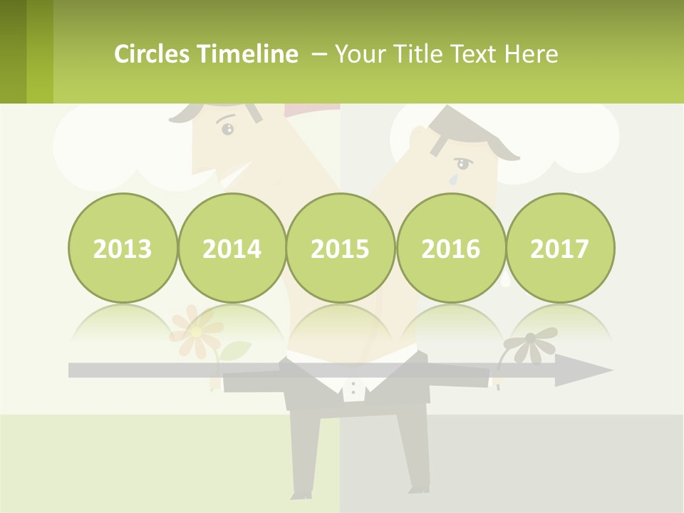 A Man In A Suit Holding A Flower In His Hand PowerPoint Template