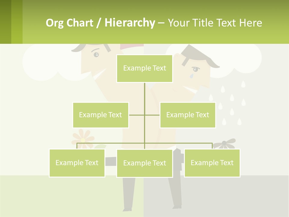 A Man In A Suit Holding A Flower In His Hand PowerPoint Template