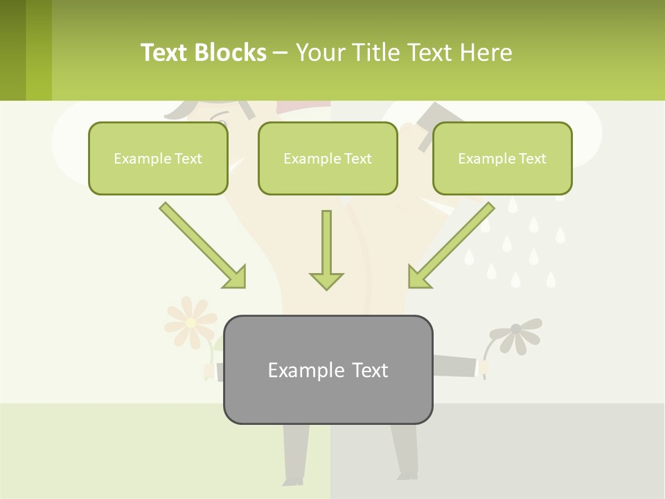 A Man In A Suit Holding A Flower In His Hand PowerPoint Template