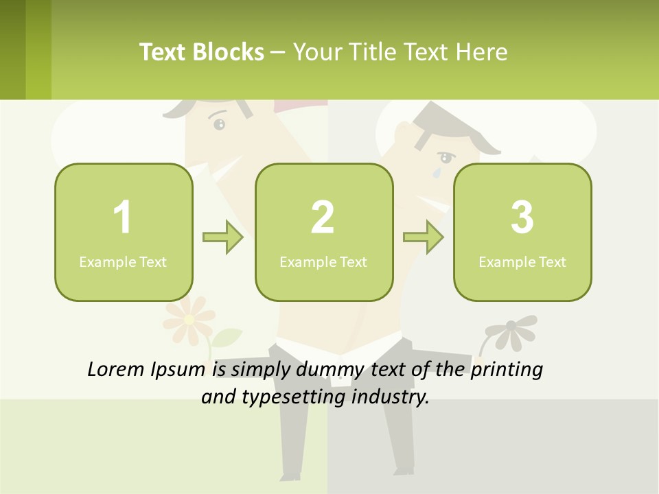 A Man In A Suit Holding A Flower In His Hand PowerPoint Template